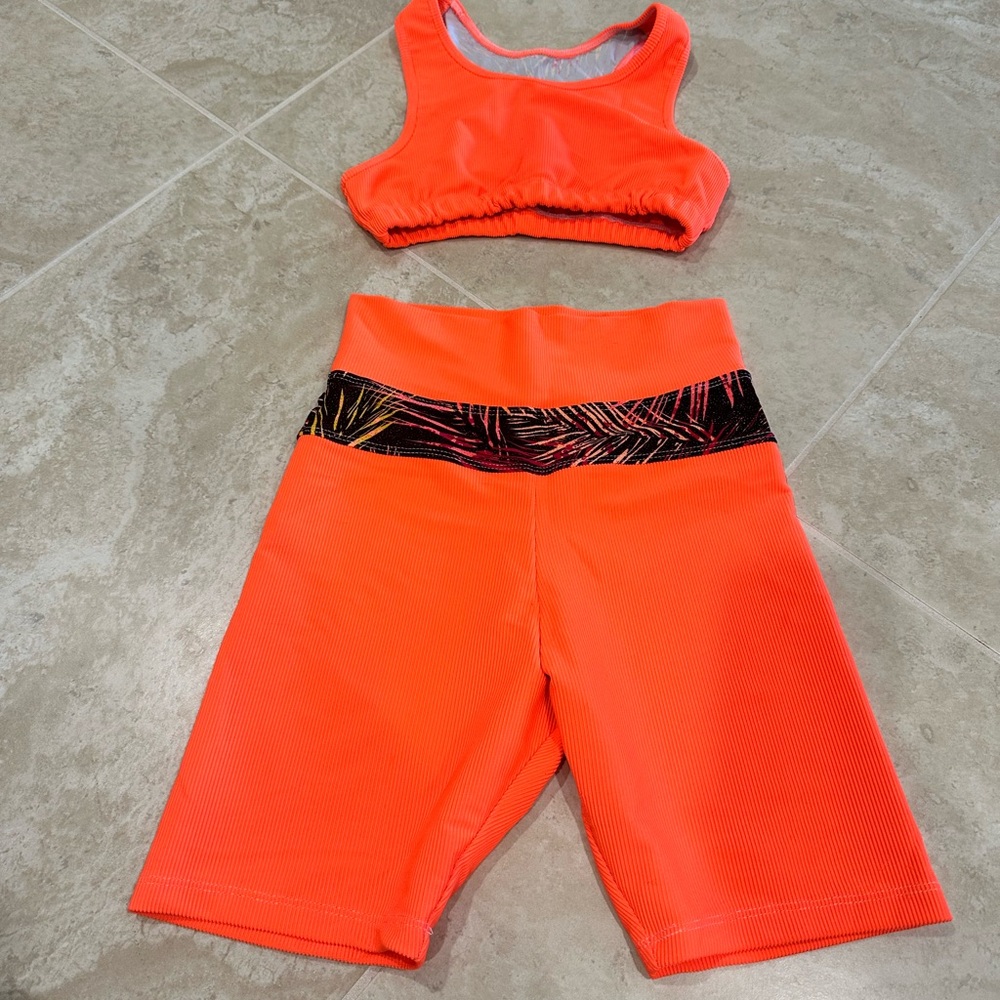 Vibrant Orange Kids Matching Set